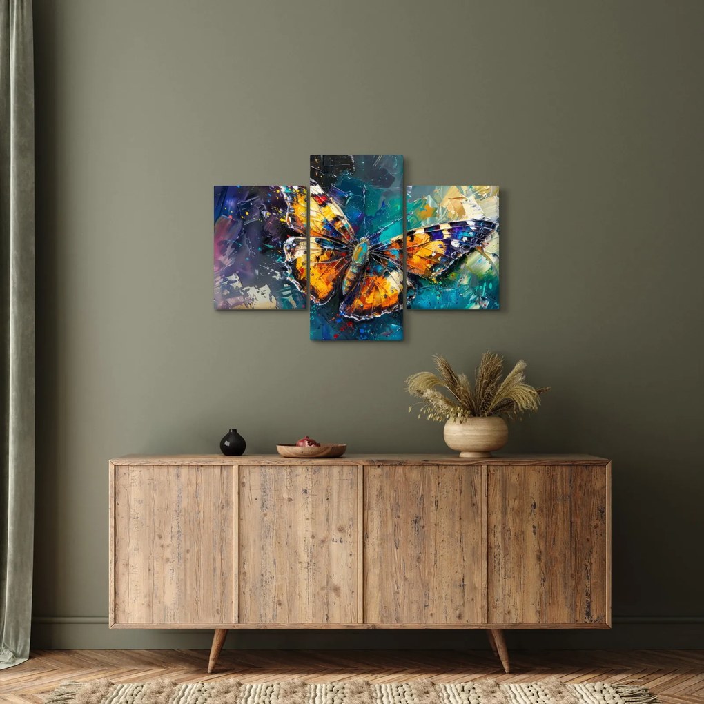 Obraz - Motýľ, olejomaľba (90x60 cm)