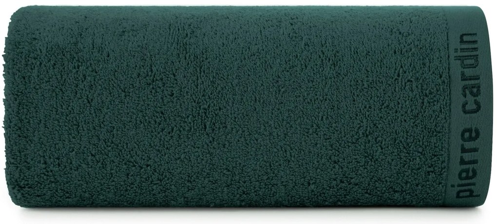 BAVLNENÝ UTERÁK PIERRE CARDIN EVI SADA 3KS 30X50 CM, 50X90 CM, 70X140 CM TMAVOZELENÁ