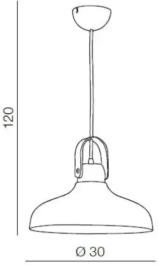 Industriálny luster Tessio 30