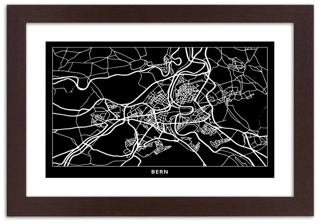 Gario Plagát Plán mesta Brno Farba rámu: Bez rámu, Rozmery: 90 x 60 cm