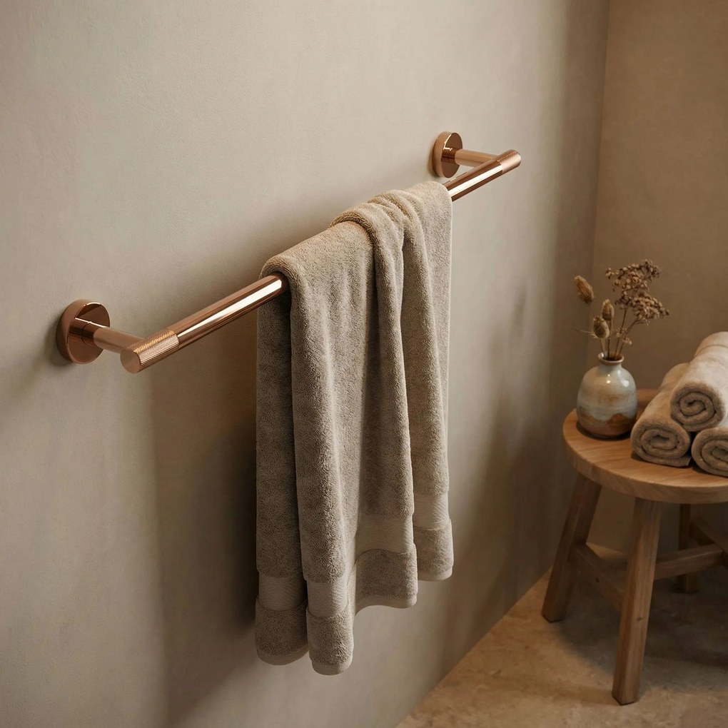 Rea Modern, kúpeľňový vešiak na uterák 60cm, 6603, medená lesklá, REA-98070