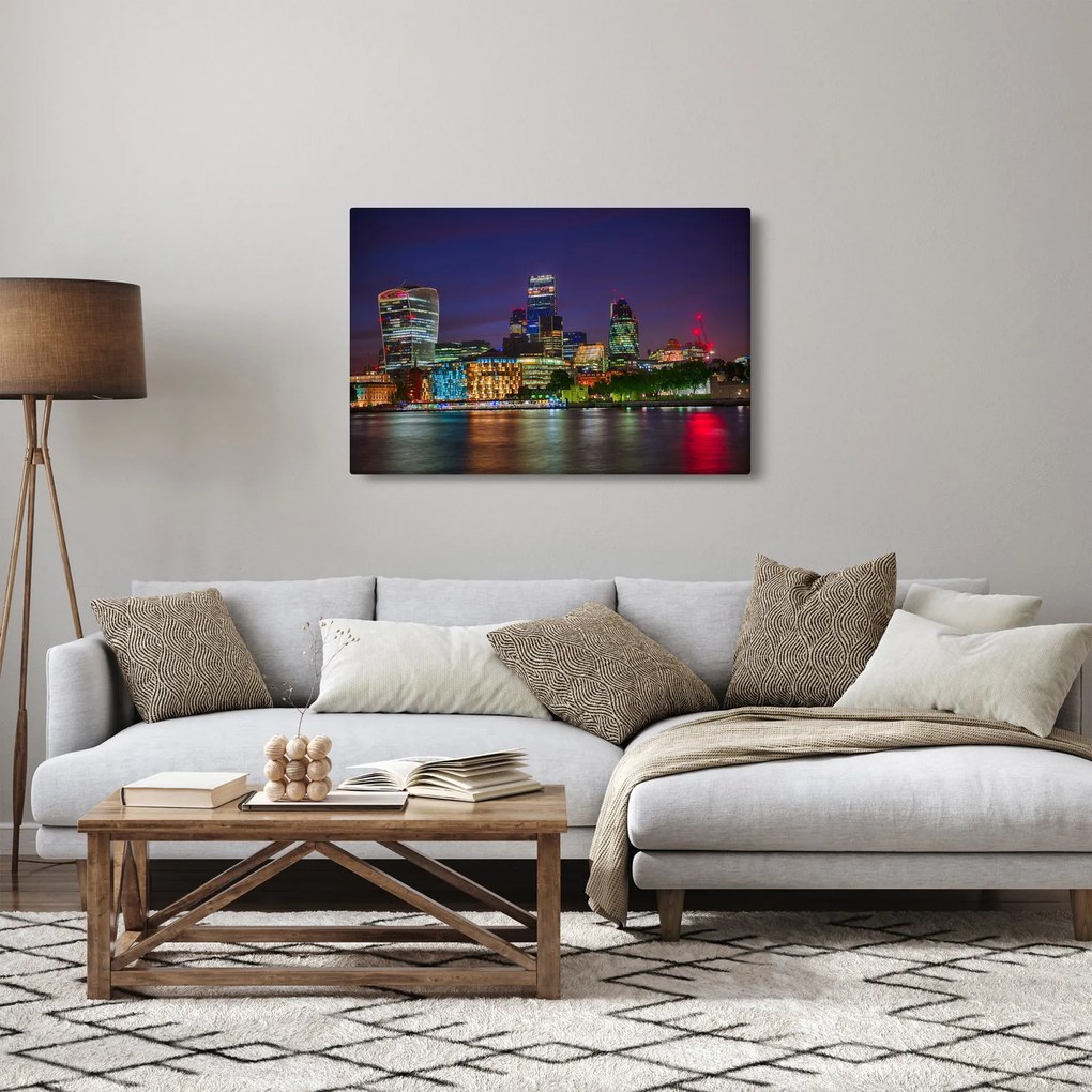 Obraz - Večerný Londýn (90x60 cm)