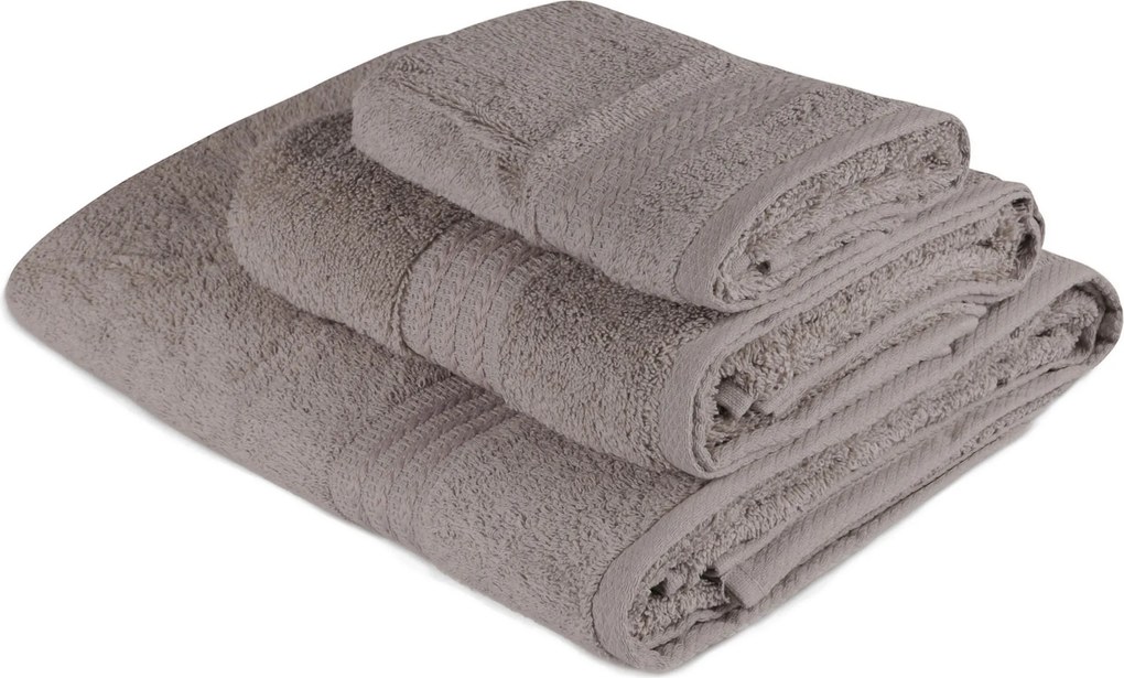 XXXLutz SADA FROTÉ UTERÁKOV, 30/50 cm, sivá - Kúpeľňový textil - 003808011105