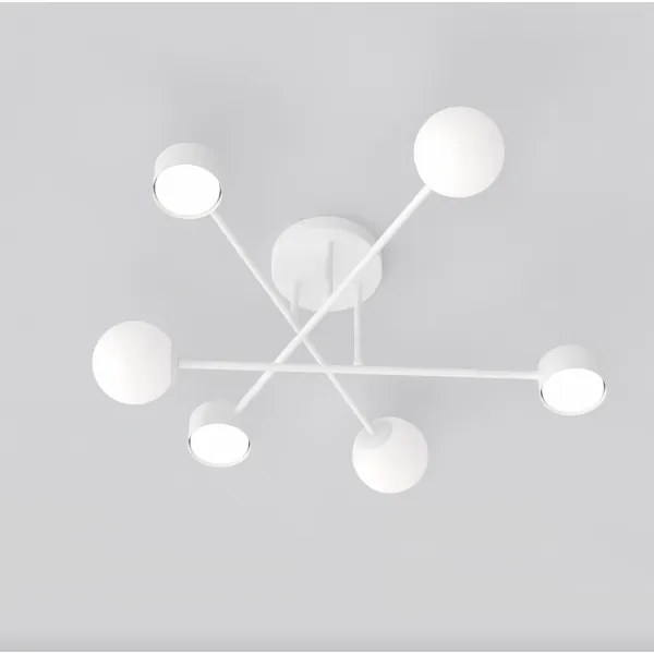 Prisadený luster HOLON 3xG9/8W/230V + 3xGX53/12W biela