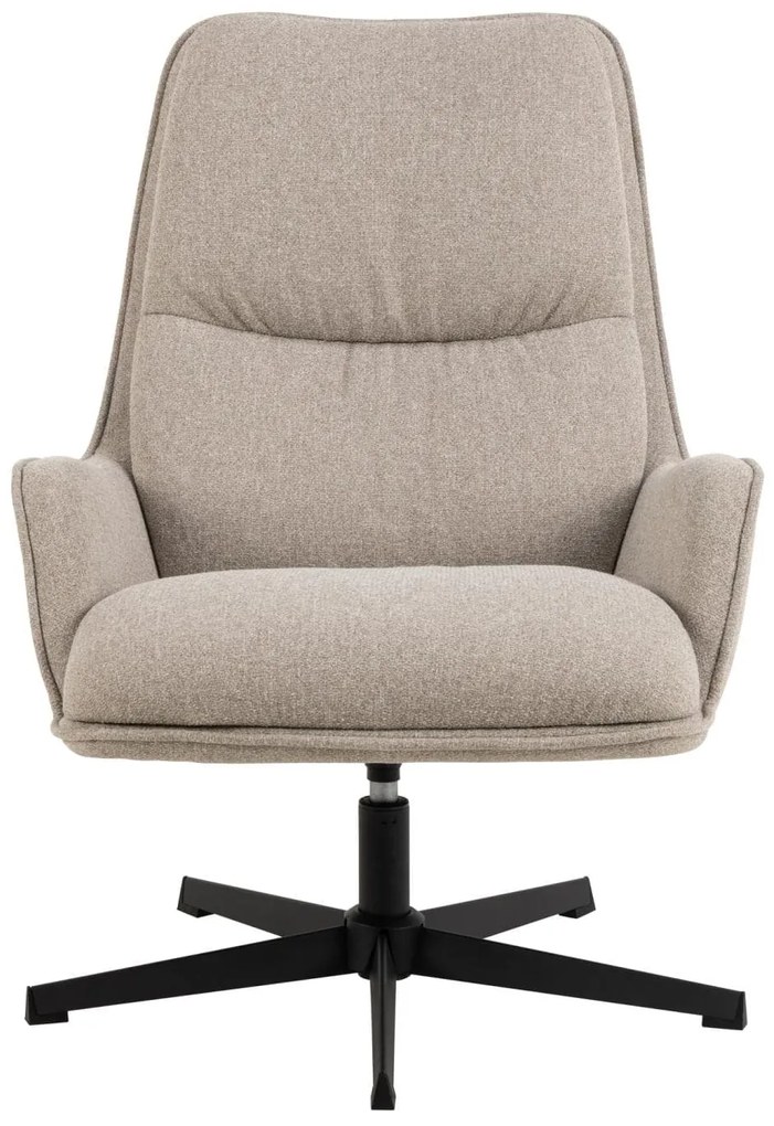 Otočné křeslo Bosley lounge béžové/černé II