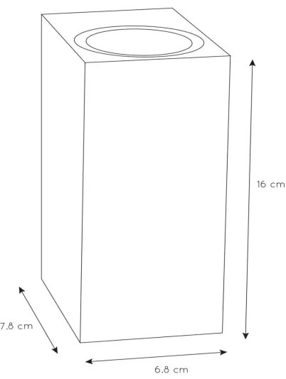 Lucide 69800/02/31 - Vonkajšie nástenné svietidlo ZARO 2xGU10/35W/230V IP44 biela