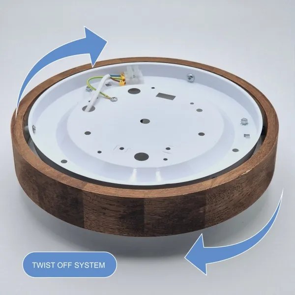 Brilagi - LED Stropné svietidlo CARVALHO SLIM 1xE27/60W/230V dub čerešňa pr. 27 cm