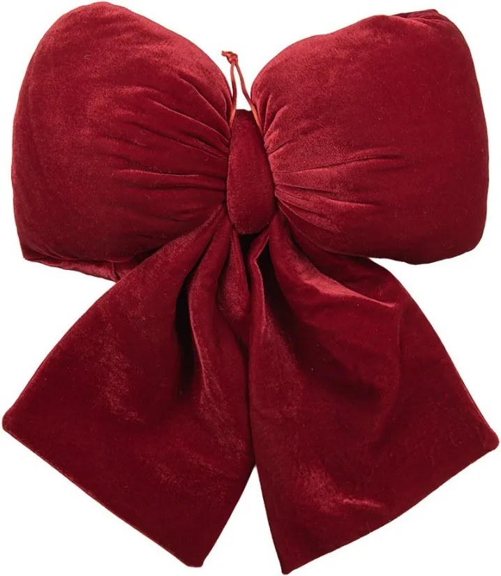 Červená dekoračná mašľa Bow L - 30*12*35 cm