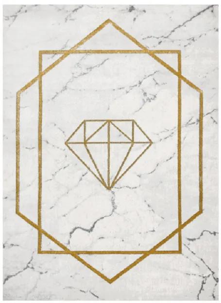Dywany Łuszczów Kusový koberec Emerald diamant 1019 cream and gold - 120x170 cm