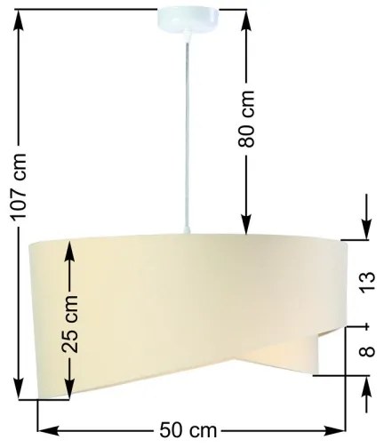 Luster na lanku GALAXY 1xE27/60W/230V