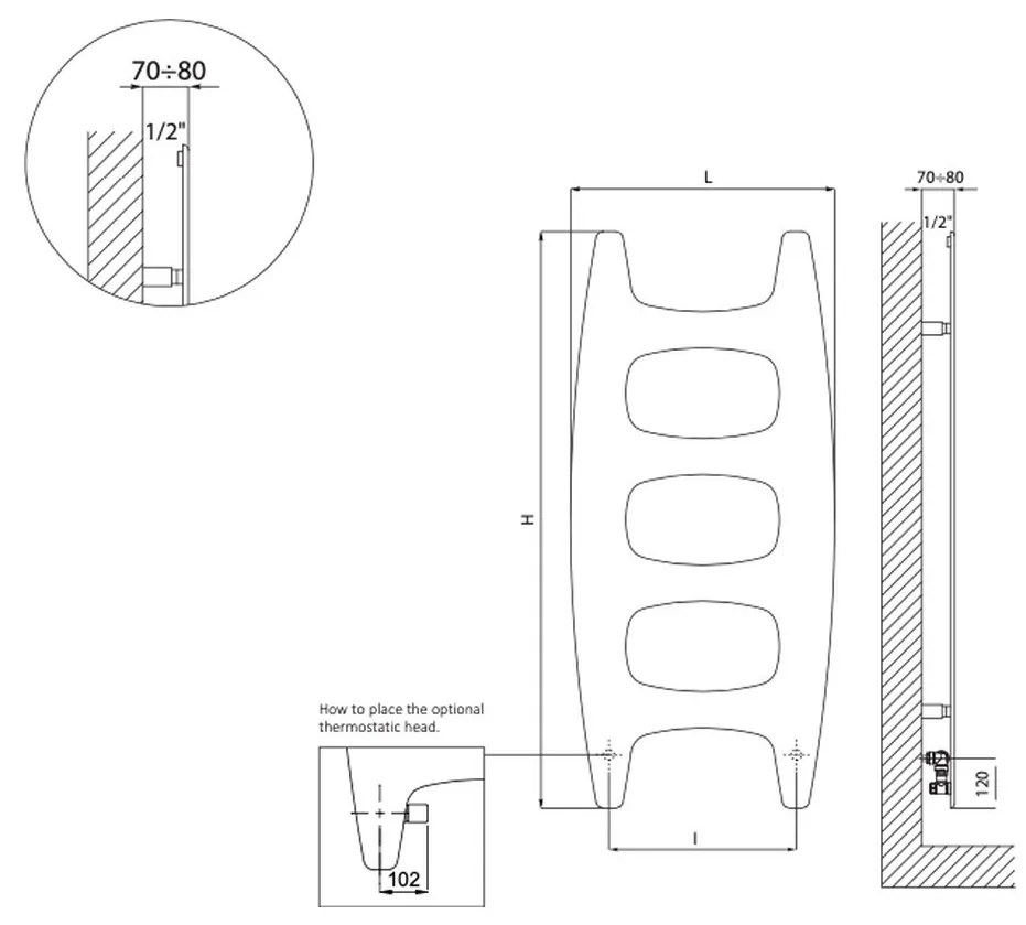 Cordivari Movie - Radiátor 1392x642 mm, biela lesklá 3540806100001 R01