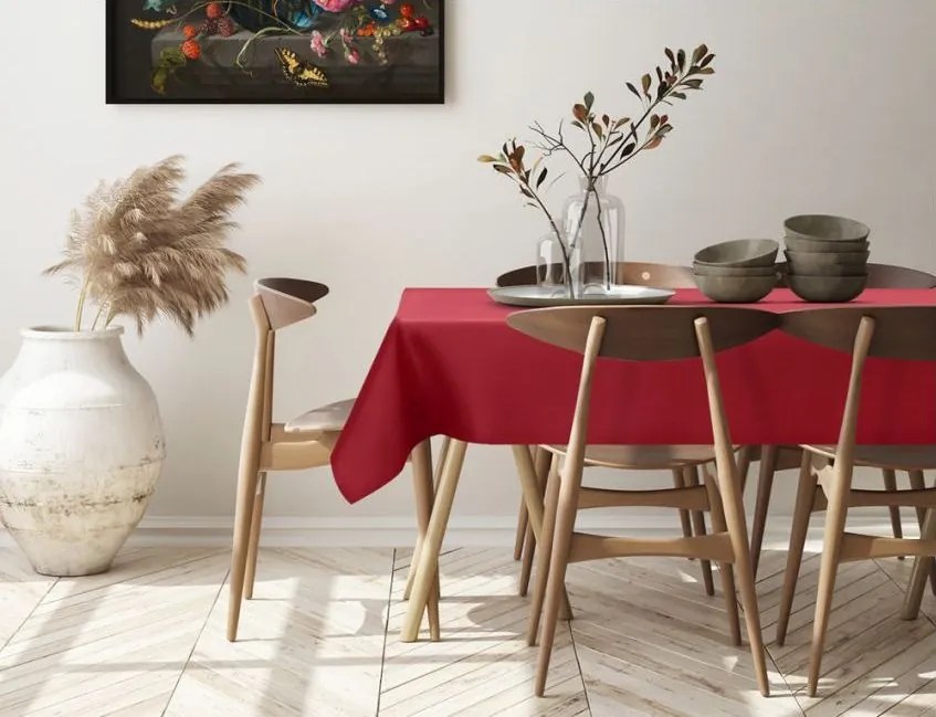 Dekorstudio Teflónovy obrus na stôl Gold II - bordový Rozmer obrusu (šírka x dĺžka): 140x280cm