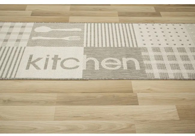 Protišmykový kuchynský koberec Flex 19053/111 béžový
