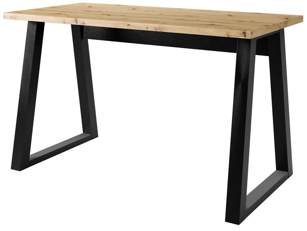 PC stolík Fentura (dub artisan + čierna). Akcia -7%. Vlastná spoľahlivá doprava až k Vám domov. 1123773