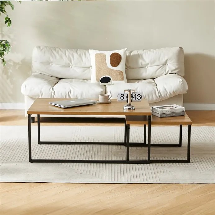 Autronic BONTEC Konferenčný stolík 100x60cm, mdf, dub, CT-619 OAK Farba: Prírodné