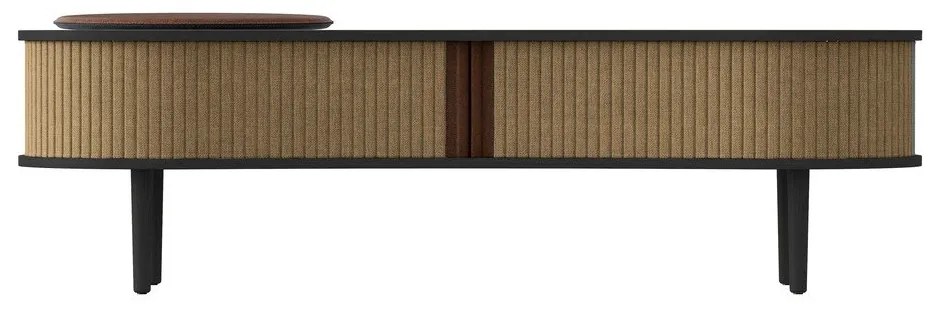 Hnedý TV stolík v dekore duba 140x40 cm Audacious – UMAGE