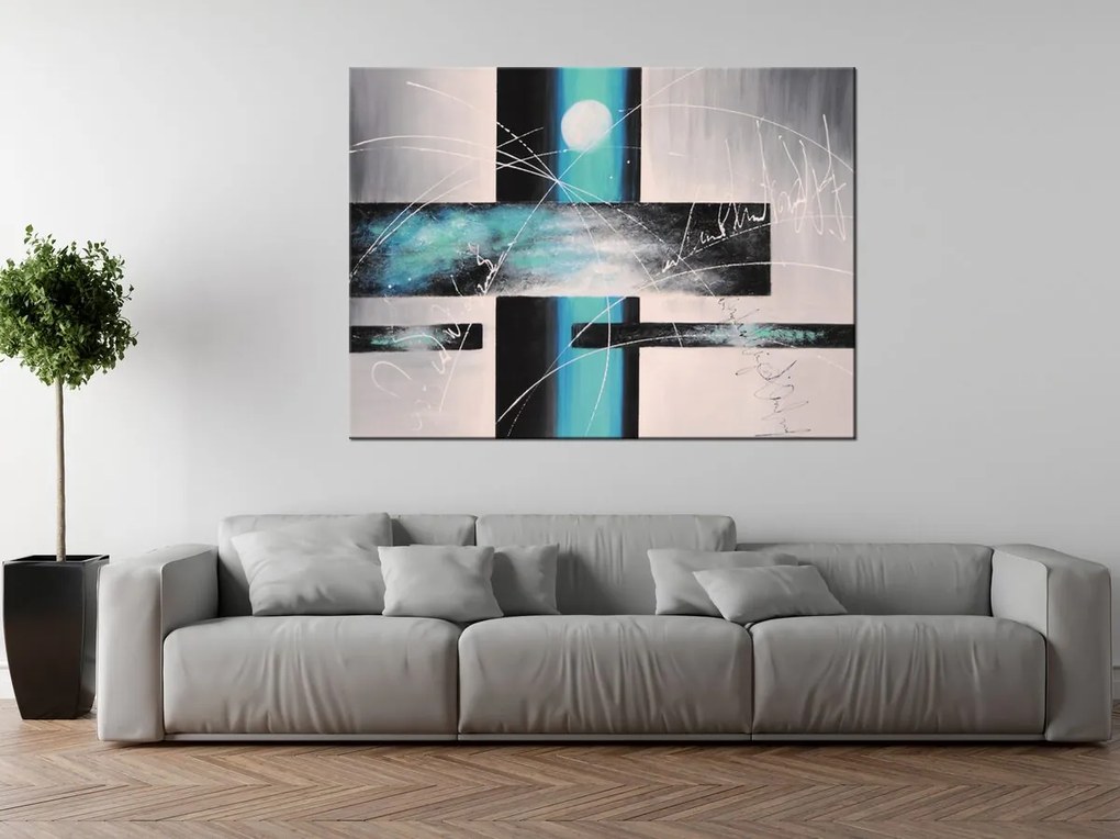 Gario Ručne maľovaný obraz Nebeské šialenstvo Rozmery: 70 x 100 cm