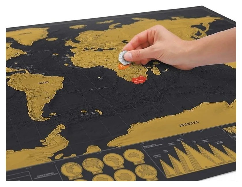Zotieracia mapa sveta Ambiance Travelling