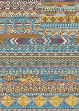 Koberec Malaga 8172 MULTI – viacfarebný vzorovaný obdĺžnik Rozmer: 240x330 cm