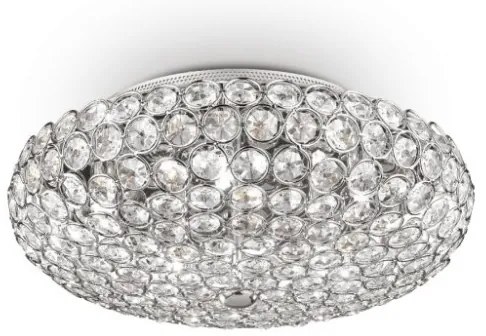 Ideal Lux - LED Krištáľové stropné svietidlo KING 5xG9/3W/230V pr. 38 cm chróm