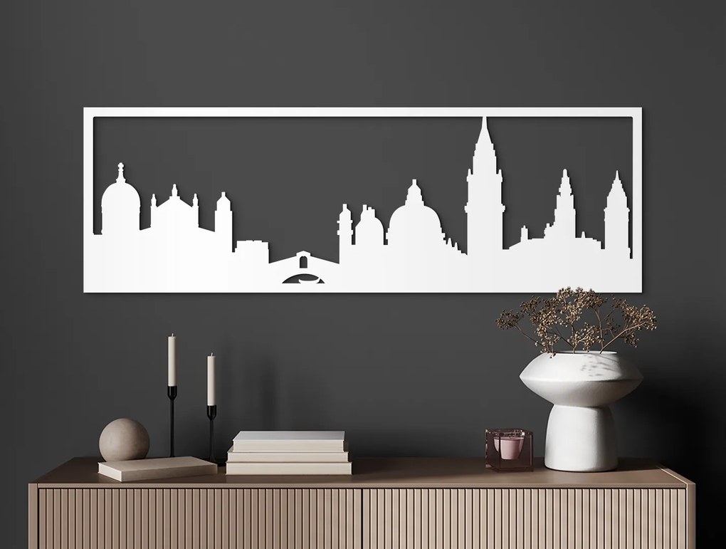 drevko Obraz Benátky panoráma Rozmer obrazu: 29,5 x 89 cm, Farba dekorácie: Čierna