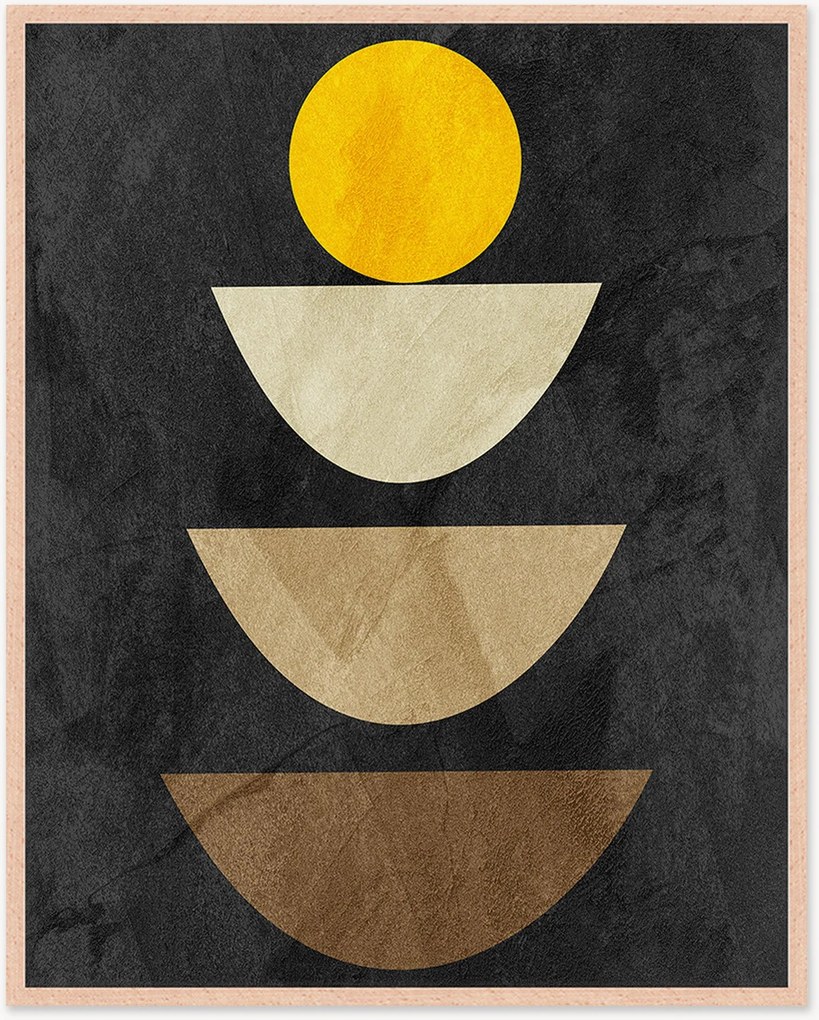 Nástenná dekorácia v ráme Organic Shapes