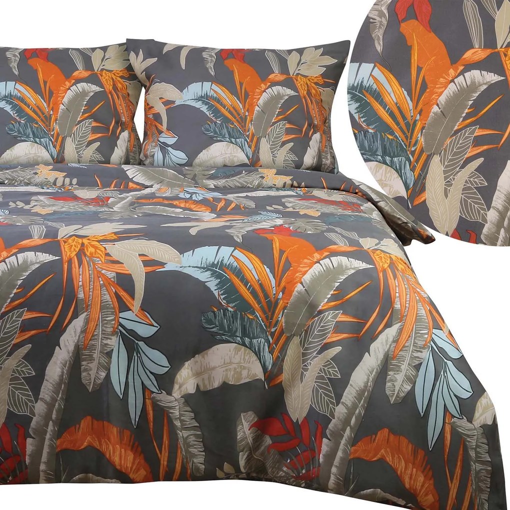 SATÉNOVÉ OBLIEČKY SATYNLOVE 180X200 CM, 2KS 70X80 CM LISTY