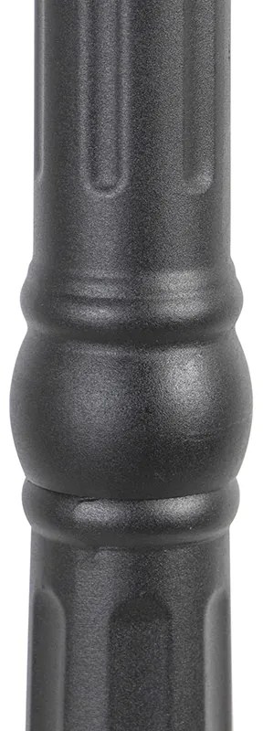 Inteligentný vonkajší lampáš čierny s 3 svetlami vrátane WiFi ST64 - New Orleans