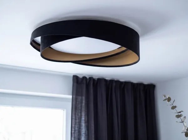 LED stmievateľné stropné svietidlo SM. GALAXY M. LED/24W/230V priemer 55 cm čierna/zlatá + DO