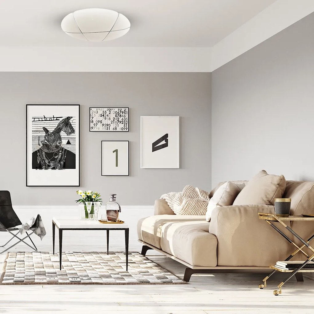 Stropné LED svietidlo Bob, 1x LED 40w, 3000-6000k, w, s ovládačom