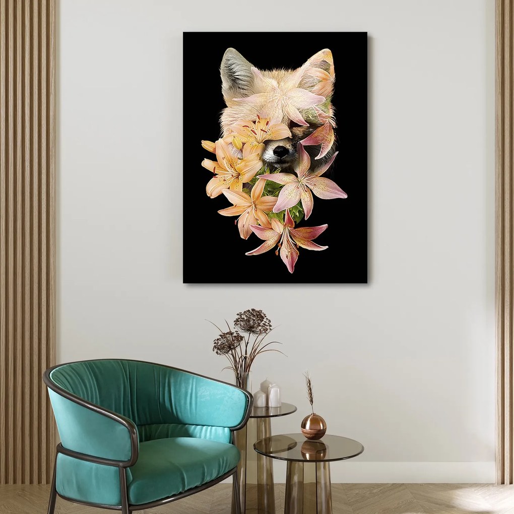 Gario Obraz na plátne Líška v lila kvetoch - Robert Farkas Rozmery: 40 x 60 cm