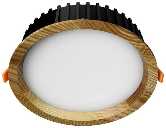 APLED - LED Podhľadové RONDO WOODLINE LED/12W/230V 4000K pr. 20 cm jaseň masív