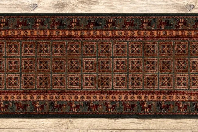 Behúň KASHQAI 4301/401 zelený / terakota