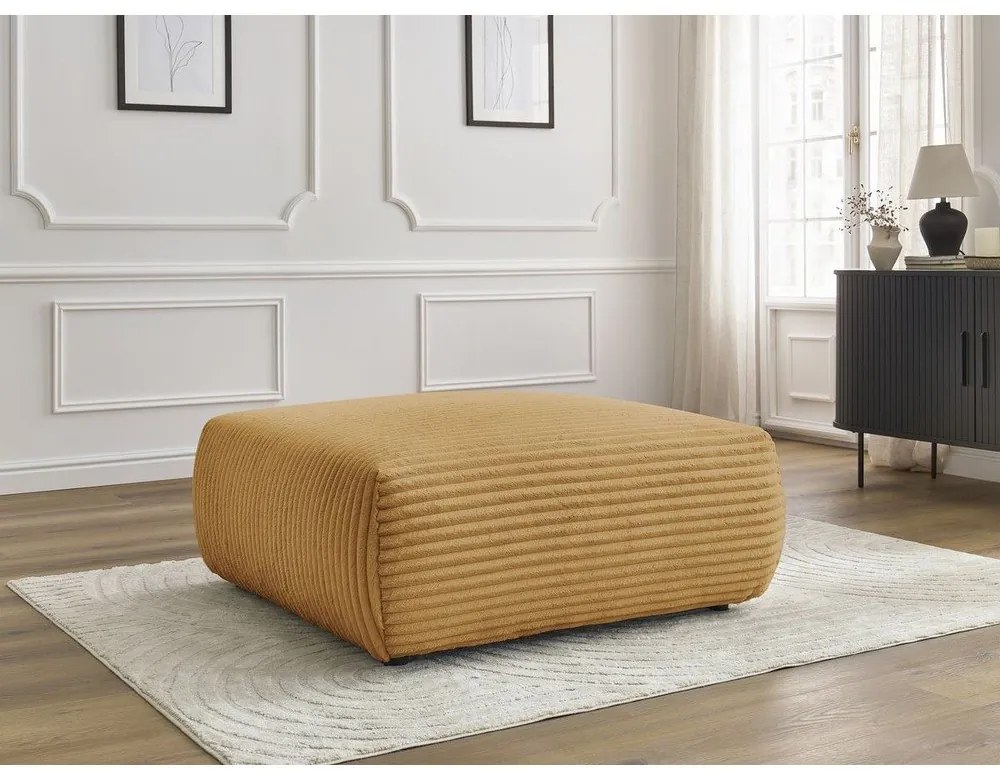 Menčestrová podnožka v horčicovej farbe Lucien – Bobochic Paris