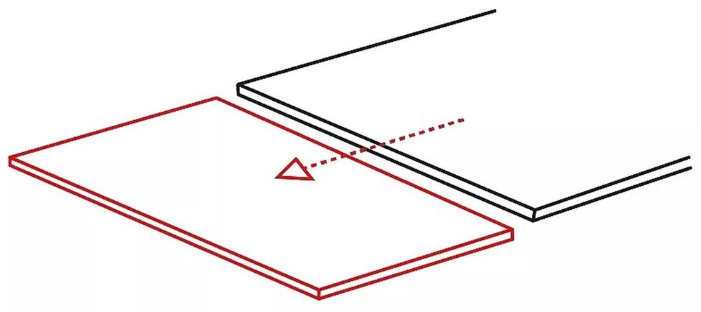 Rozkládací jídelní stůl Merlin 110/170 cm černý