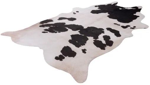 Kusový koberec Toledo 190 black white, 155x190 tvar kožušiny, čiernobiela, chodba / predsieň, Obsession