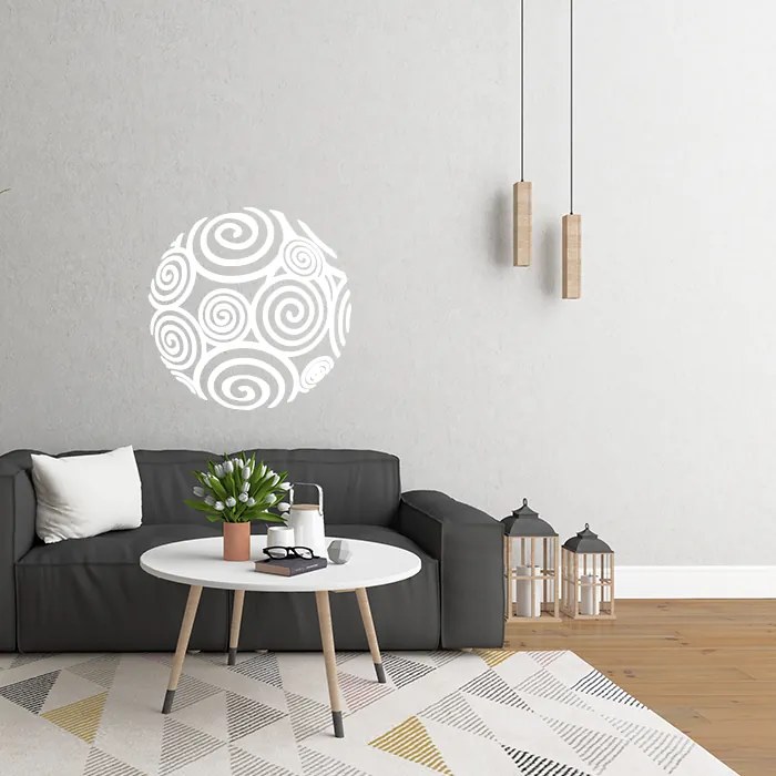 Sablio Samolepka na stenu: Koule - 90x90 cm