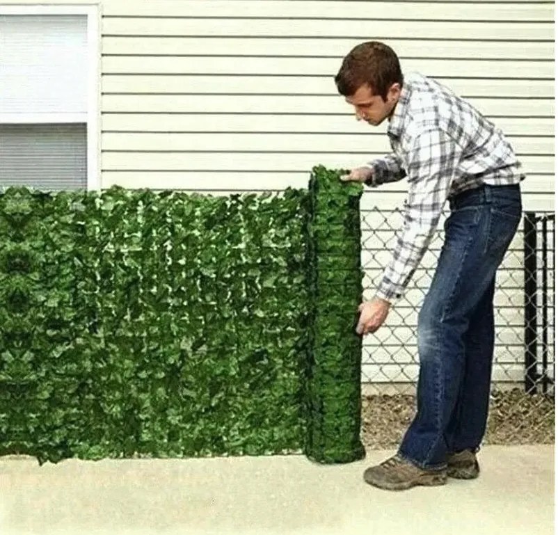 Živý plot na balkón - 300 x 50 cm - umelý