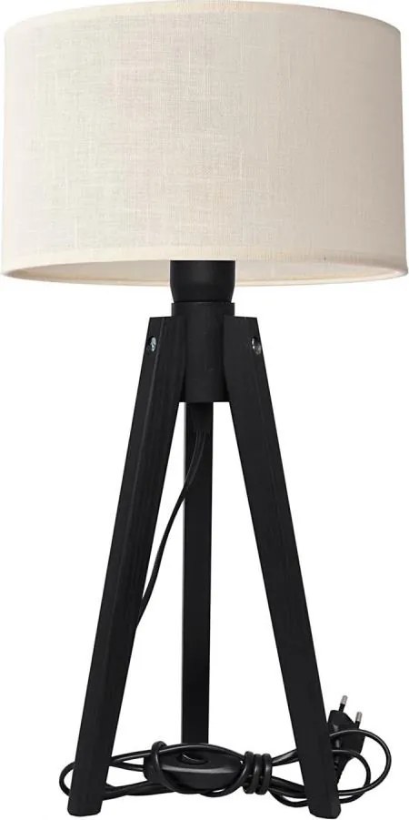 Stolná lampa ALBA 1xE27/15W/230V krémová/borovica