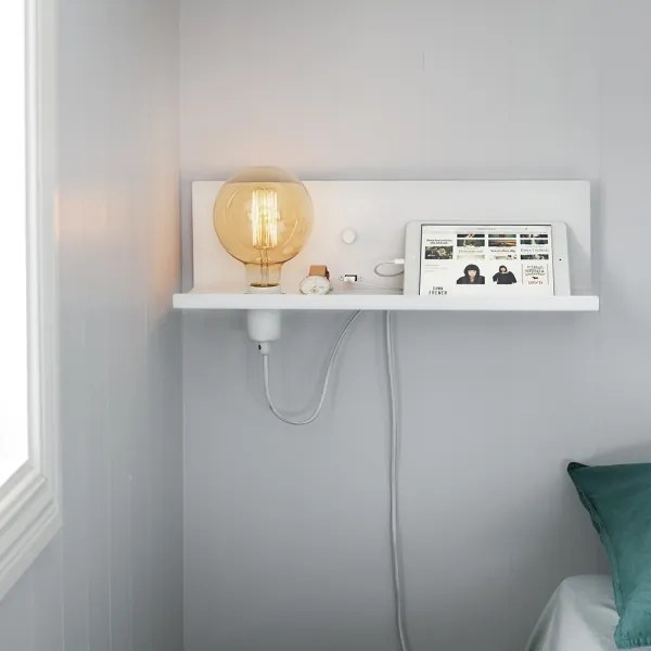 Markslöjd 106969 - Stmievateľné nástenné svietidlo s USB MULTI 1xE27/60W/230V