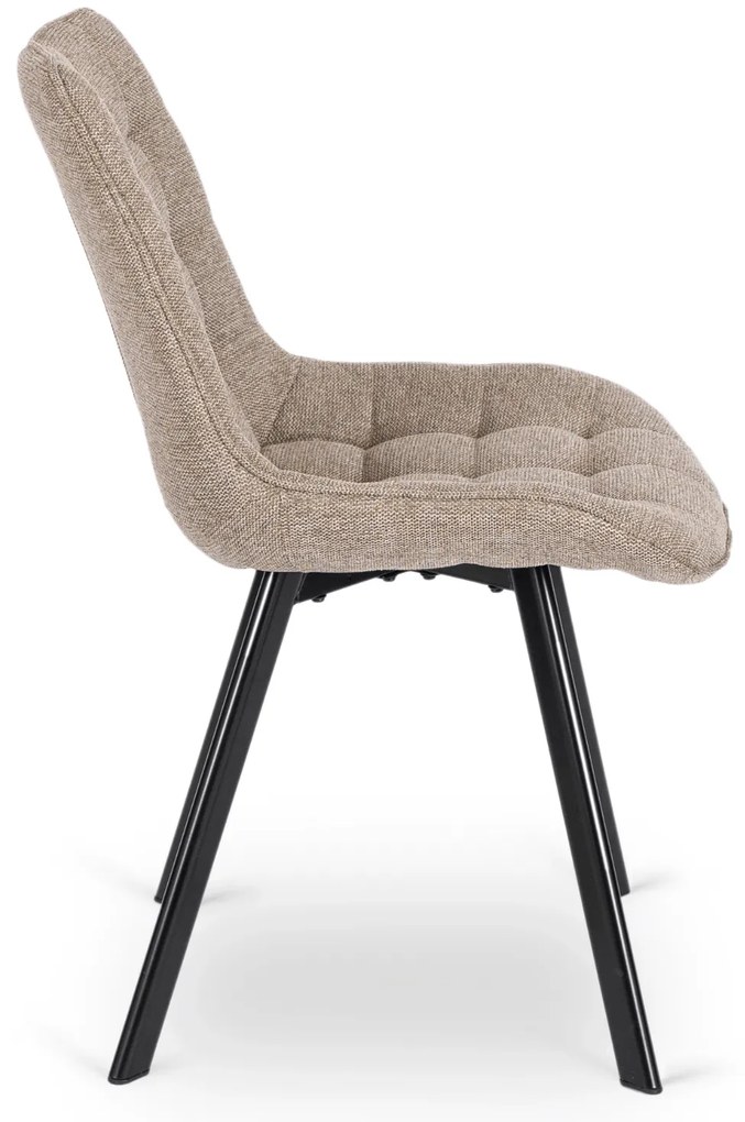 PROXIMA.store - Čalúnená jedálenska stolička RICK 2 FARBA: sivá, MATERIÁL: pletená