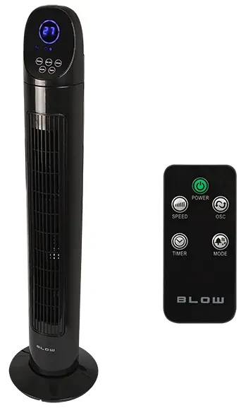 Stĺpový ventilátor 90W LCD s diaľkovým ovládaním 44-075