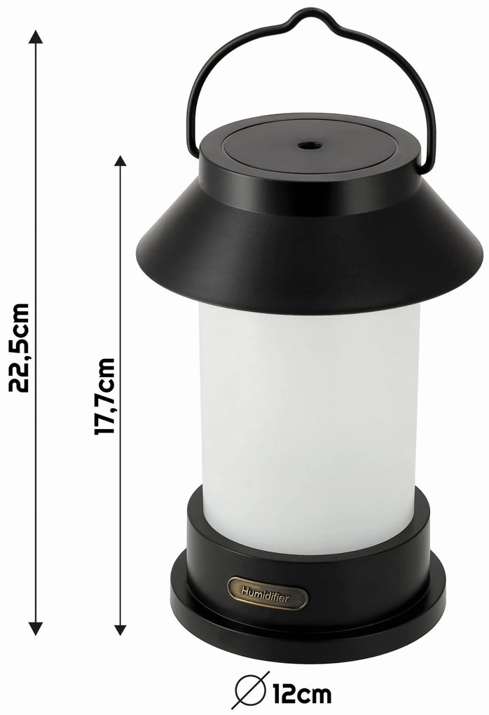 BERGE Zvlhčovač vzduchu s imitáciou ohňa