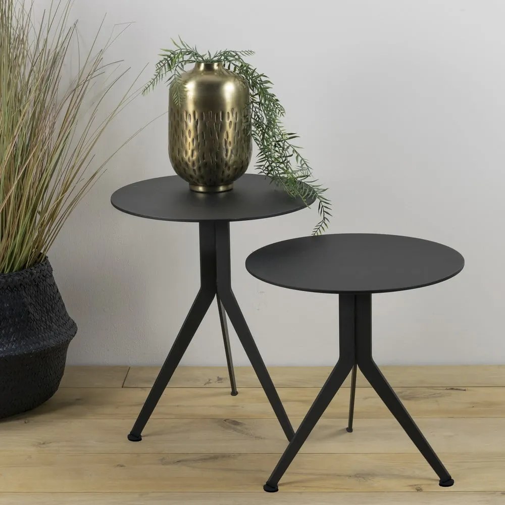 Kovový okrúhly odkladací stolík ø 38 cm Daley – Spinder Design