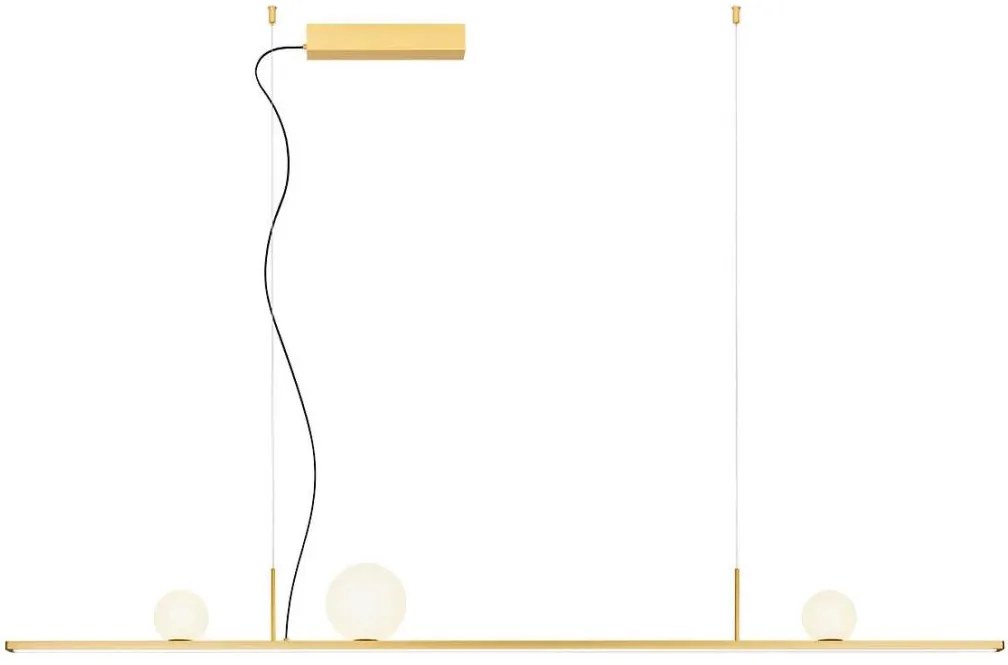 Redo 01-4301 - LED stmievateľný luster na lankách DUNE LED/48W/230V zlatý