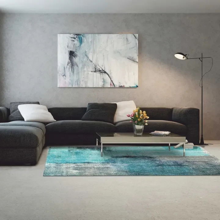 Koberec Esmarina Typ 2 80x150 cm - modrá / sivá