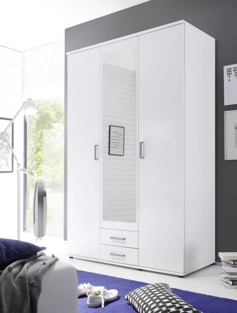 Šatníková skriňa Karl, biela