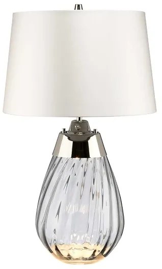 Elstead LENA-TL-S-SMOKE-OWSS-LED Stolná lampa LENA 1xE27/60W/230V+1xGU10/7W biela