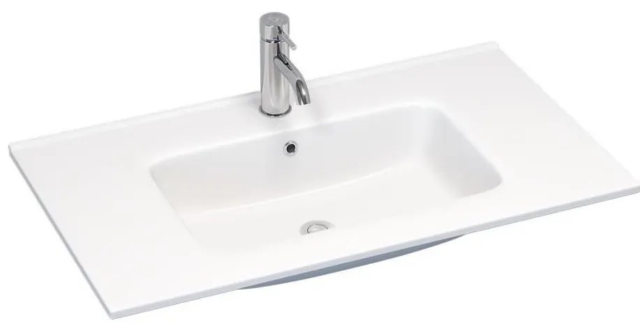 BATH DELUXE 06-080-27-11-00 - Zapustené umývadlo LILLESNAD 81x46 cm keramika/biela