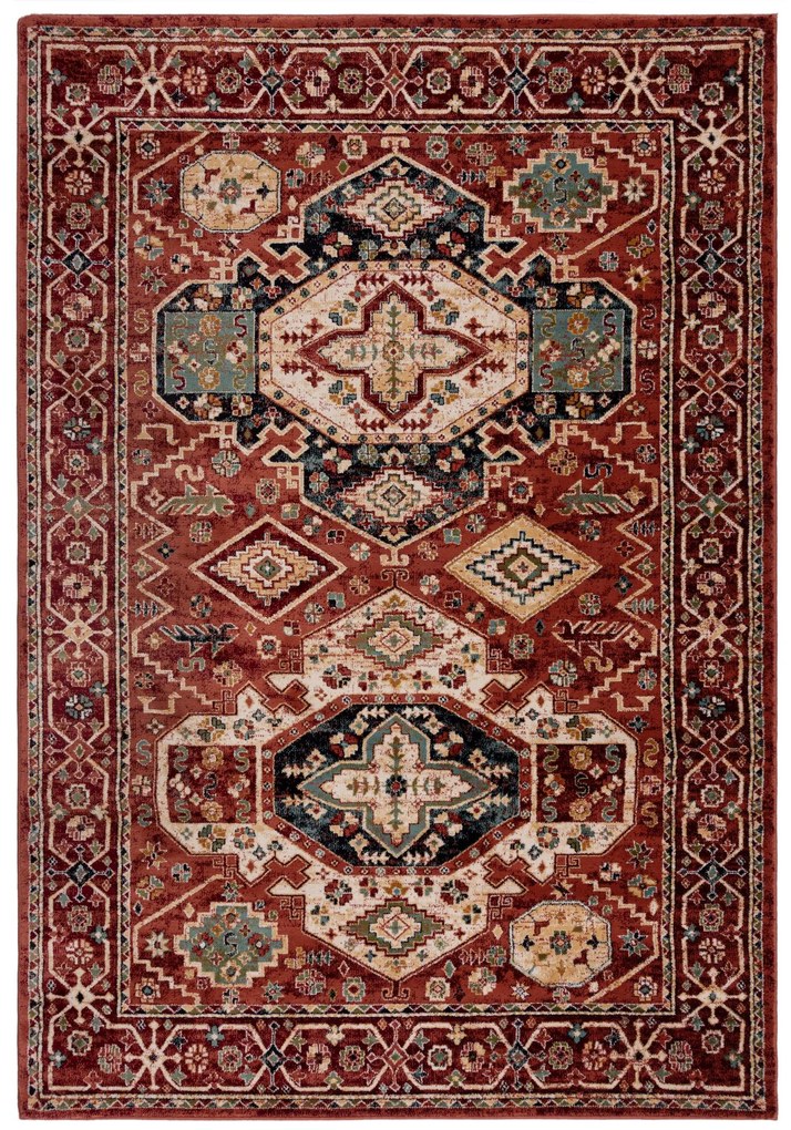 Flair Rugs, Kusový koberec Sincerity Royale Gillingham Red, 200x290, červená, obývacia izba